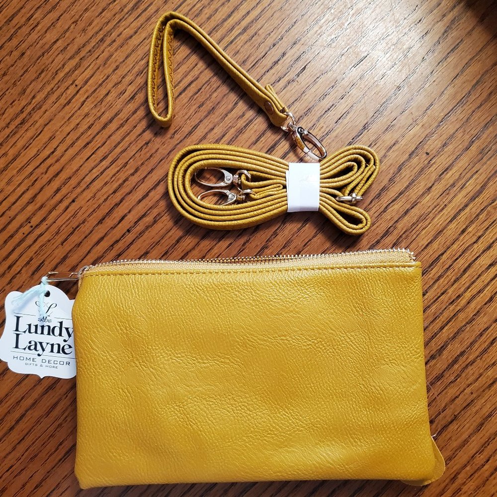 Lundy Layne Crossbody/Clutch - Mustard Yellow - NWT